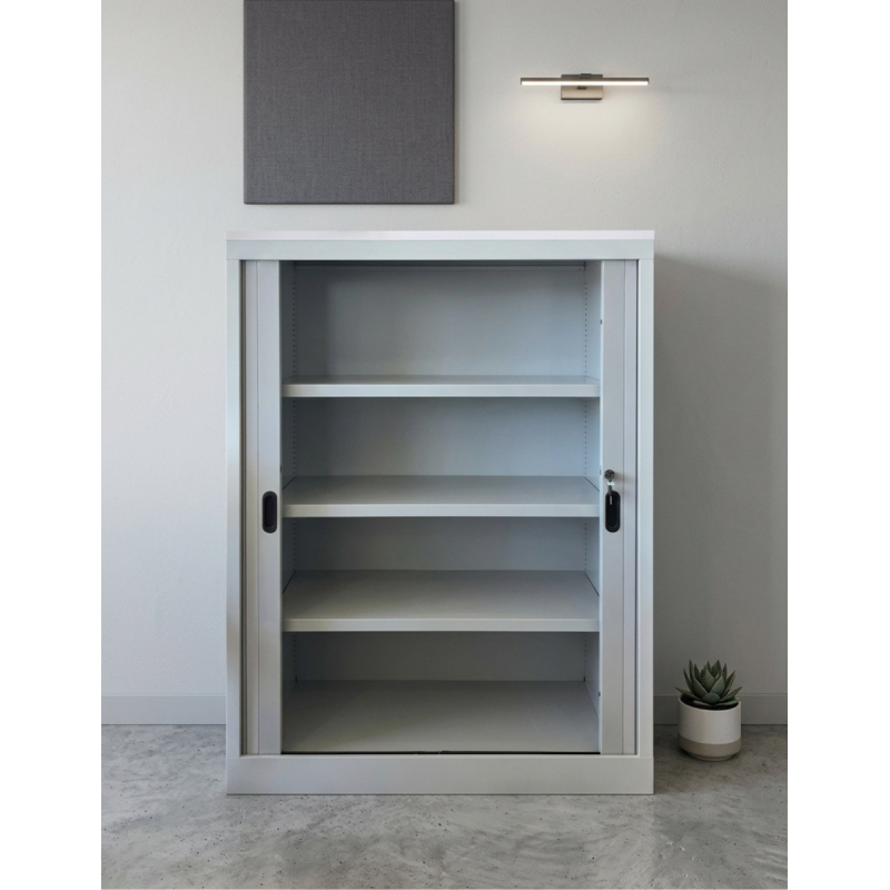 Armario Medio Oficina Gris 133x96 cm. de JG - Montiel