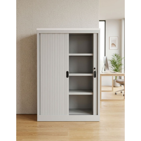 Armario Medio Oficina Gris 133x96 cm. de JG - Montiel