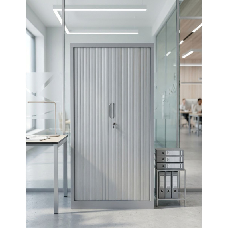 Armario Oficina Gris Metálico 160x80 cm. MM1831 de Montiel