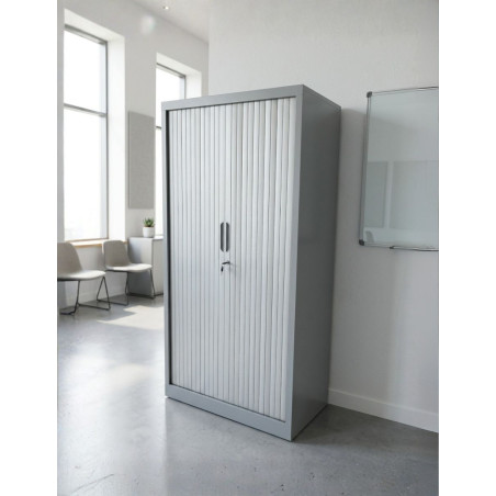 Armario Oficina Gris Metálico 160x80 cm. MM1831 de Montiel