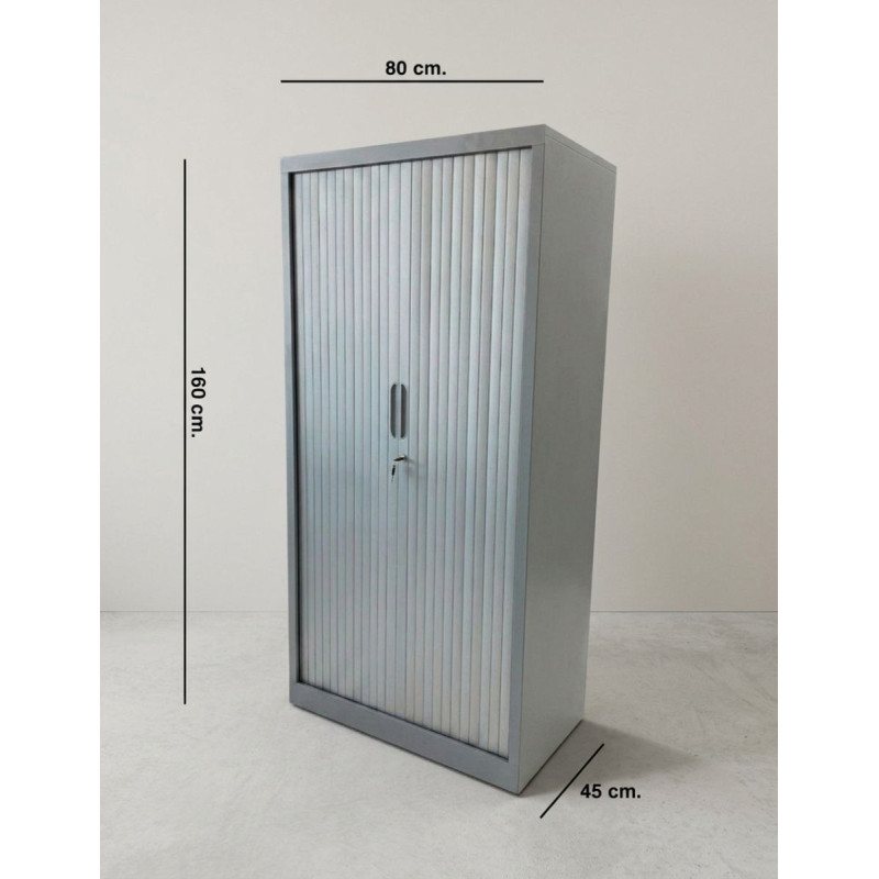 Armario Oficina Gris Metálico 160x80 cm. MM1831 de Montiel