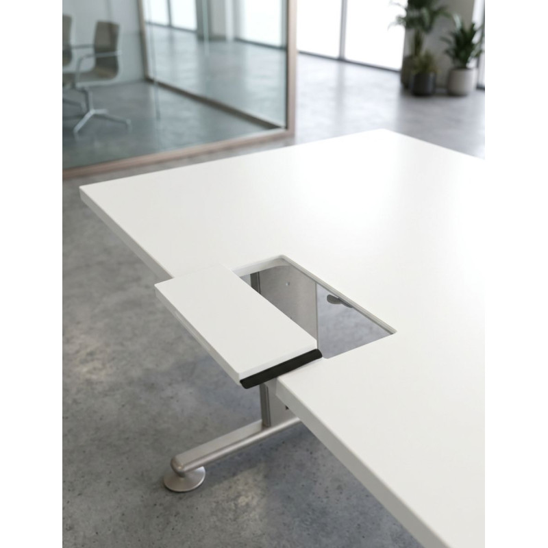 Mesa Blanca Oficina Recta 140x80 cm. MM1833 de Montiel