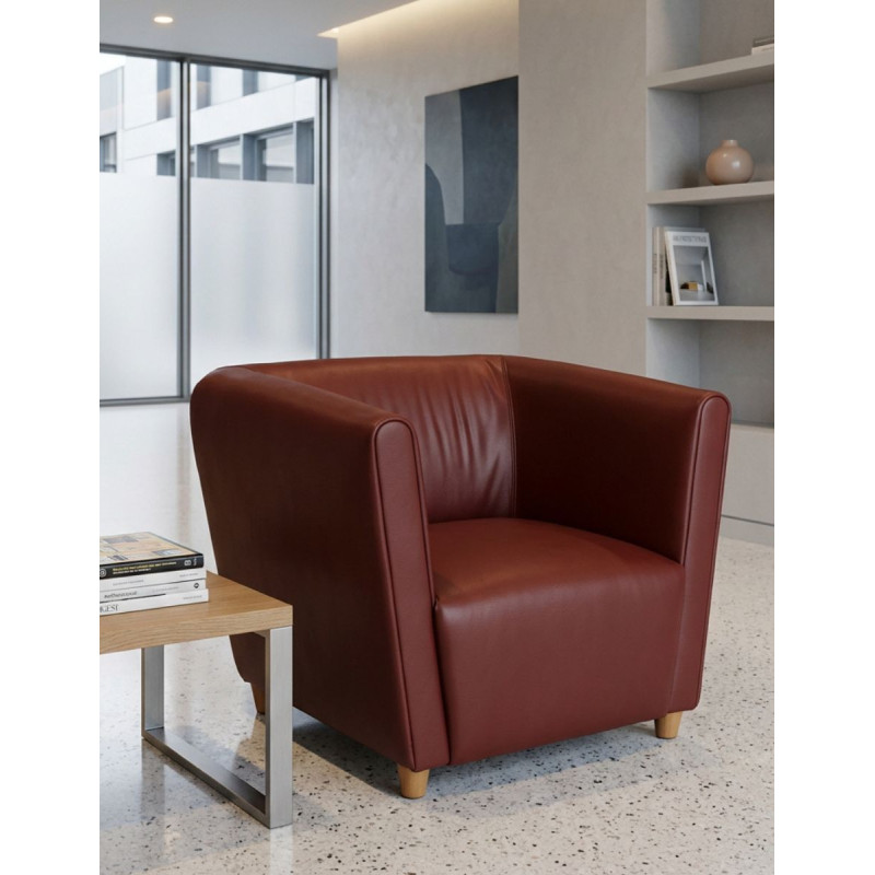 Sillón para Salas de Espera Granate de Perobell - Montiel