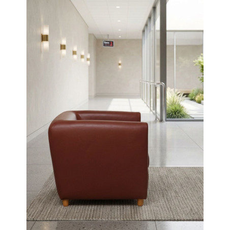 Sillón para Salas de Espera Granate de Perobell - Montiel