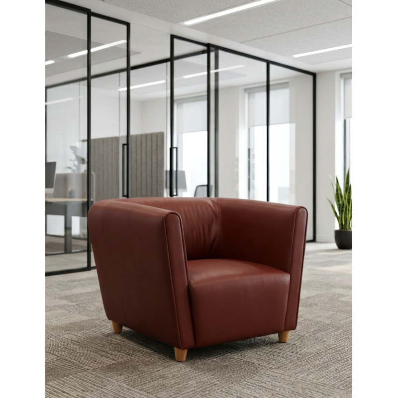 Sillón para Salas de Espera Granate de Perobell - Montiel