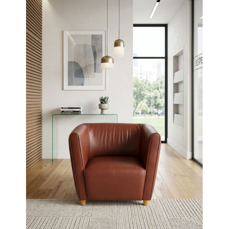 Sillón para Salas de Espera Granate de Perobell - Montiel