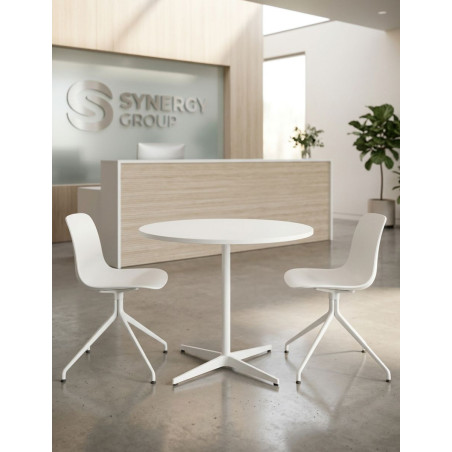 Mesa de Centro Redonda Blanca MM1836 de Montiel