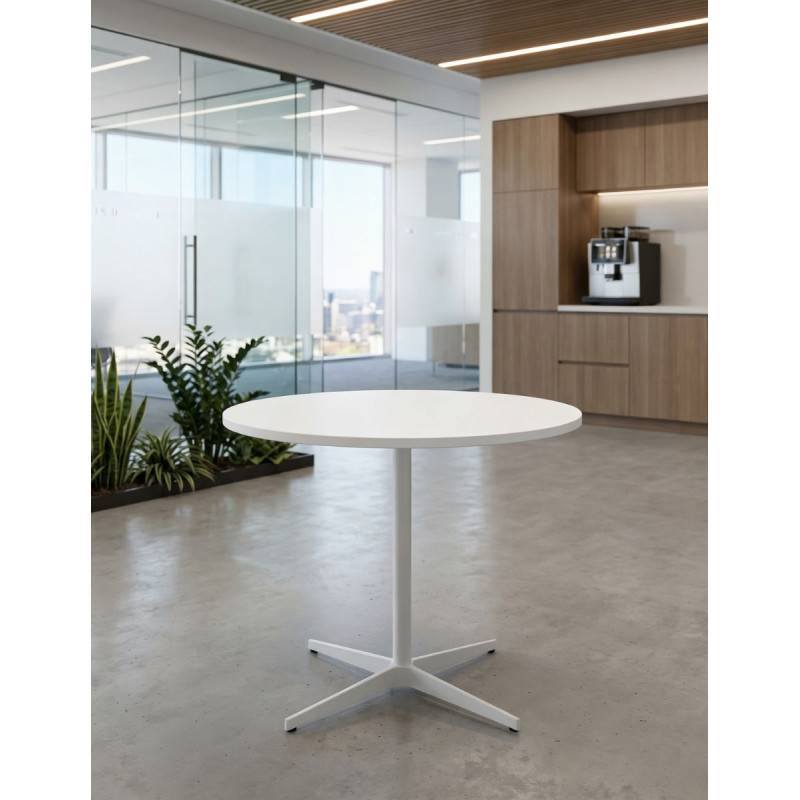 Mesa de Centro Redonda Blanca MM1836 de Montiel