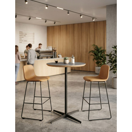 Mesa Redonda Cafetería Alta Ø60 cm. MM1837 de Montiel