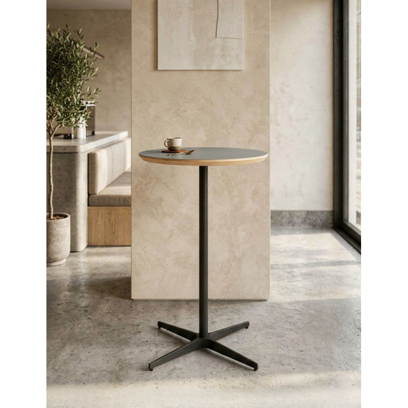 Mesa Redonda Cafetería Alta Ø60 cm. MM1837 de Montiel