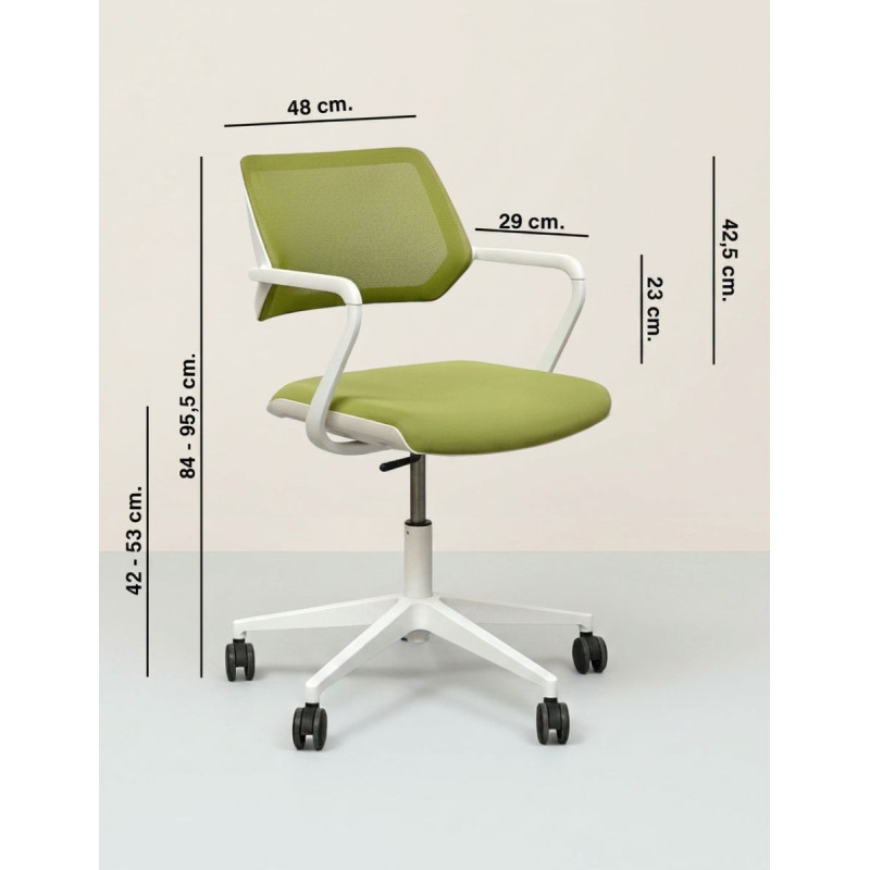 Silla Oficina Giratoria Verde de Steelcase - Montiel