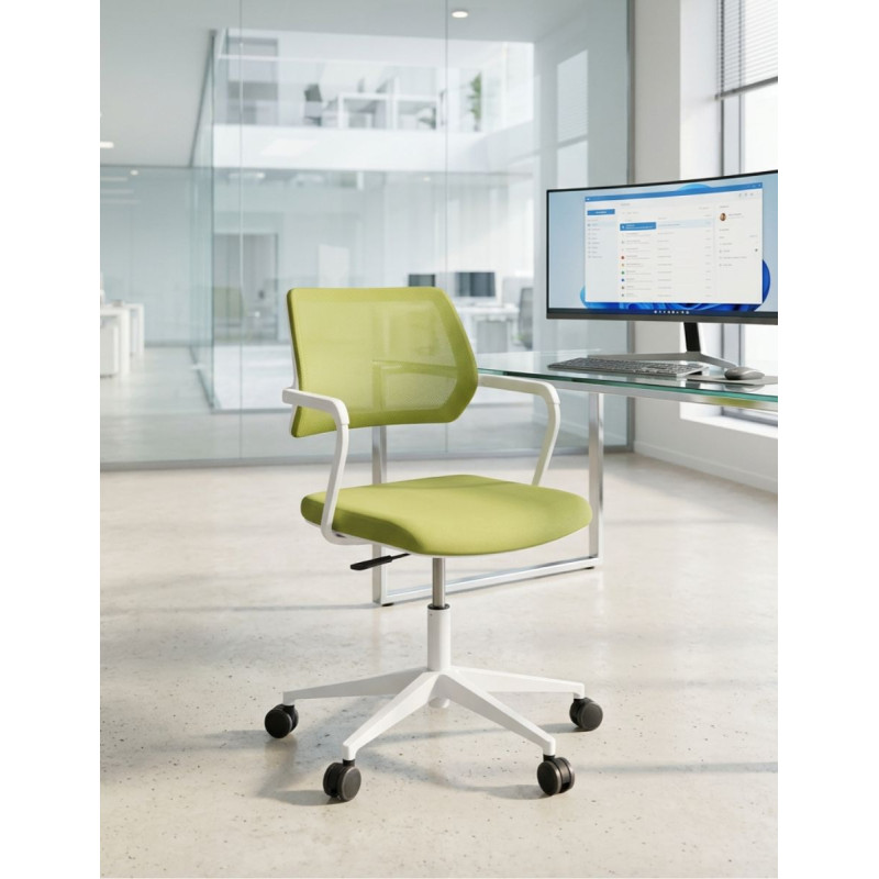 Silla Oficina Giratoria Verde de Steelcase - Montiel