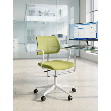 Silla Oficina Giratoria Verde de Steelcase - Montiel