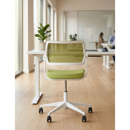 Silla Oficina Giratoria Verde de Steelcase - Montiel