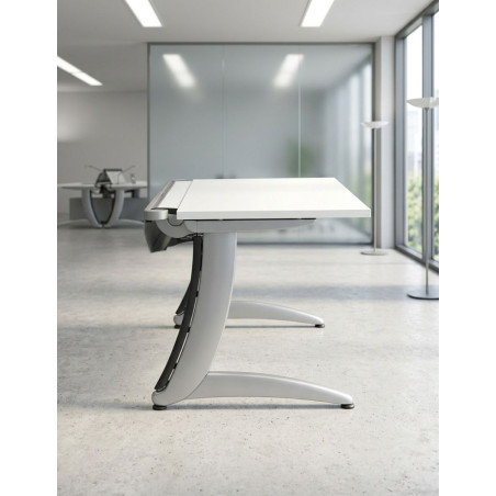 Escritorio Blanco 140x80 cm. TNT de Steelcase - Montiel
