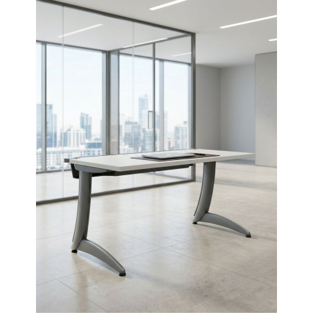 Escritorio Blanco 140x80 cm. TNT de Steelcase - Montiel