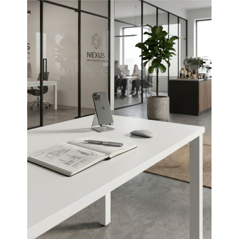 Mesa Blanca Oficina 140x80 cm. Eco de Kunna - Montiel