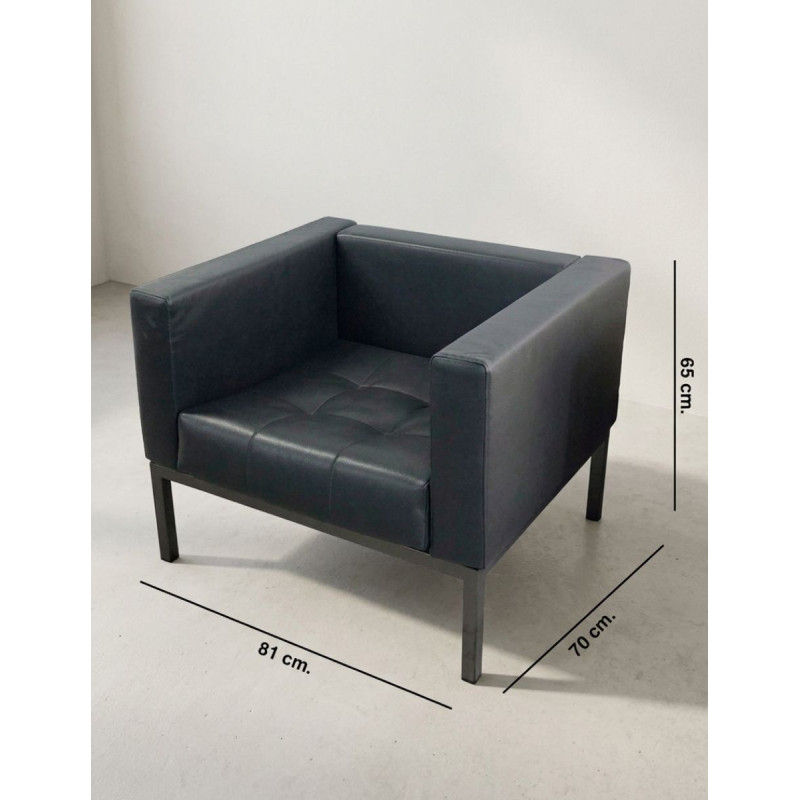 Sillón Oficina de Recepción Negro de Zanotta - Montiel