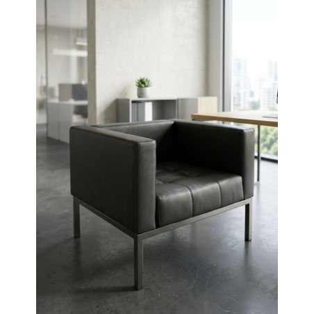 Sillón Oficina de Recepción Negro de Zanotta - Montiel