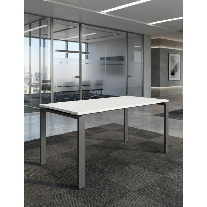 Escritorio Blanco 140x79cm. MM1811 - Montiel