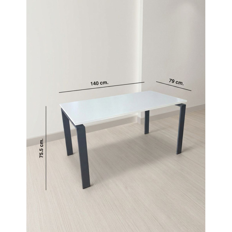 Escritorio Blanco 140x79cm. MM1811 - Montiel