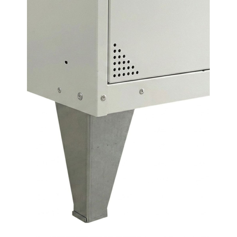 Taquilla Gris 4 Módulos 180x120 cm. ECO de Biacom - Montiel