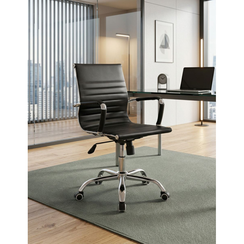 Sillón Dirección Respaldo Bajo Praga de Adec - Montiel