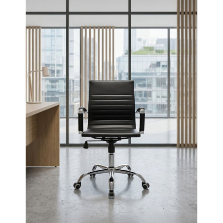 Sillón Dirección Respaldo Bajo Praga de Adec - Montiel