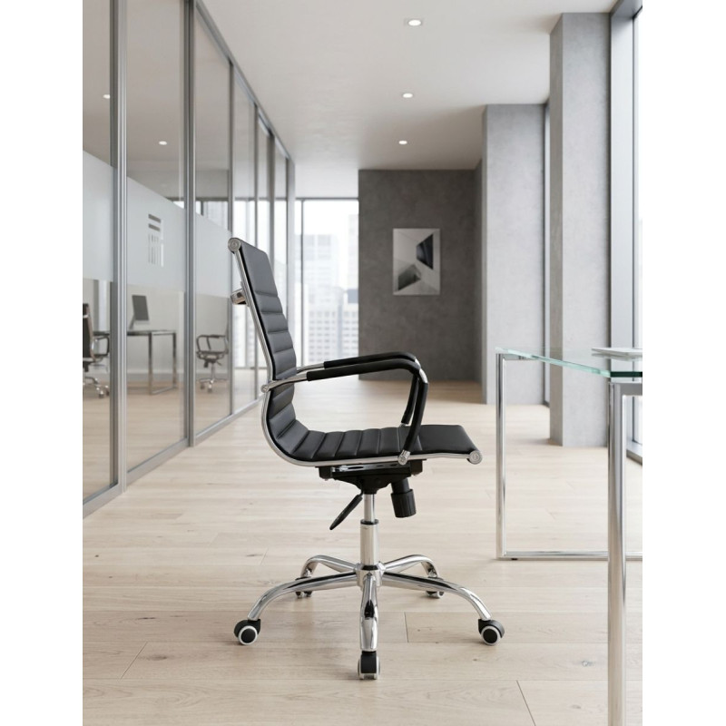 Sillón Dirección Respaldo Bajo Praga de Adec - Montiel