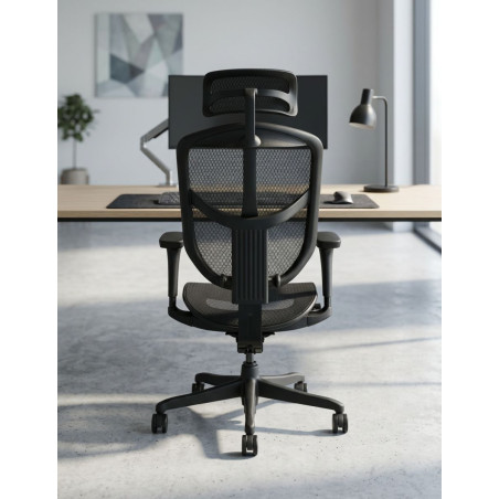 Silla Ergonómica Oficina Negra EJ25 de Herpesa - Montiel