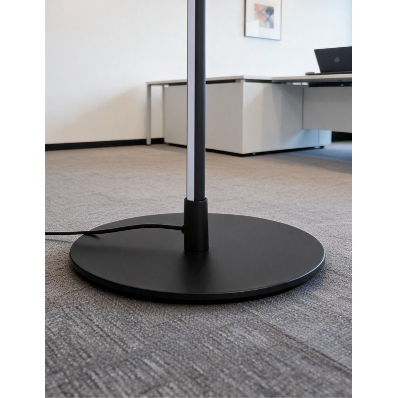 Lámpara LED de Pie Metálica Negra Meghri - Montiel