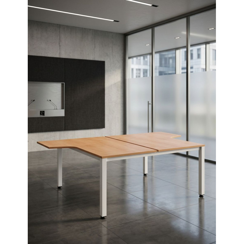 Mesa Doble en L Bench de Rocada - Montiel
