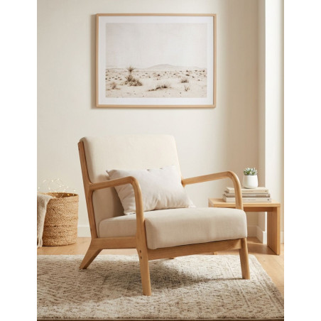 Sillón Acolchado Tapizado para Salón Kioto - Montiel