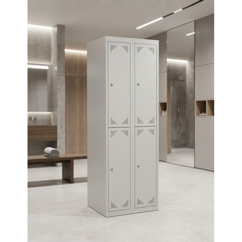 Taquilla 2 Módulos de 2 Puertas ECO de Biacom  - Montiel