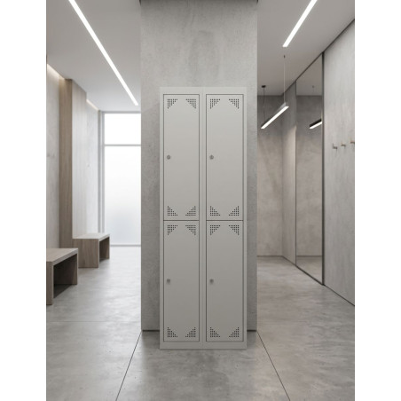 Taquilla 2 Módulos de 2 Puertas ECO de Biacom  - Montiel