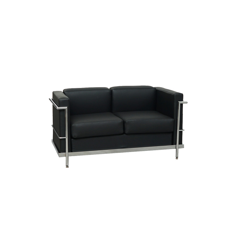 ▷ Sillón de Diseño LECOR en similpiel negro - Oficinas Montiel