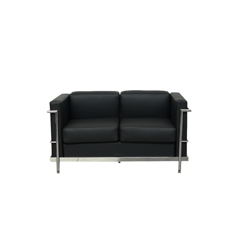 ▷ Sillón de Diseño LECOR en similpiel negro - Oficinas Montiel