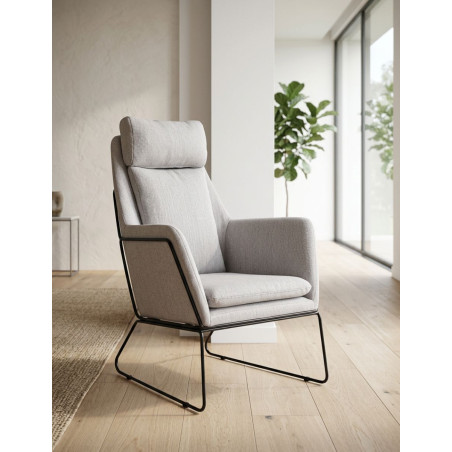 Sillón Tapizado Elegante para Hogar Napoli - Montiel