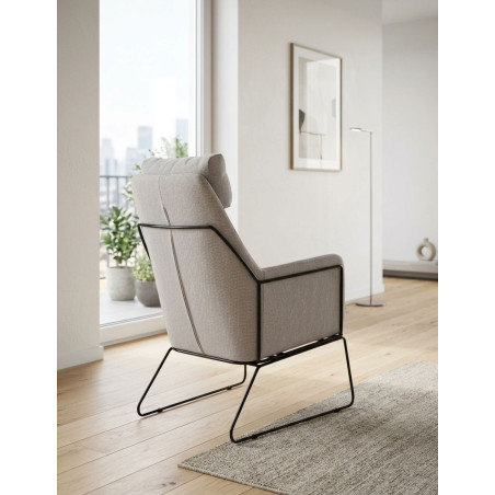 Sillón Tapizado Elegante para Hogar Napoli - Montiel