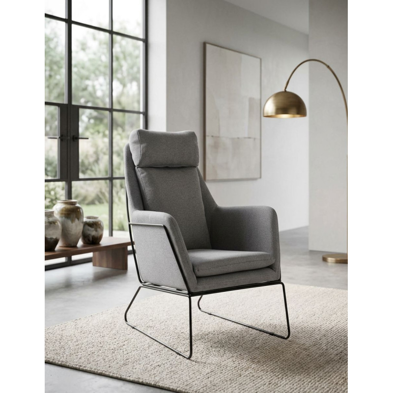 Sillón Tapizado Elegante para Hogar Napoli - Montiel