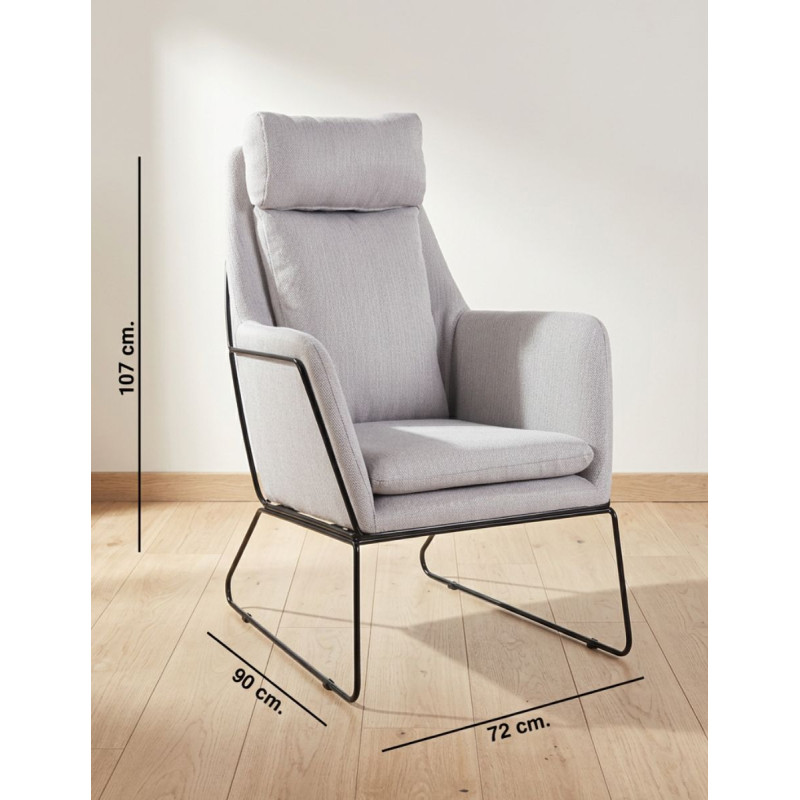 Sillón Tapizado Elegante para Hogar Napoli - Montiel