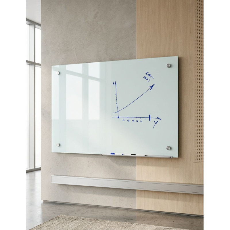Pizarra Magnética de Pared Cristal Templado - Montiel