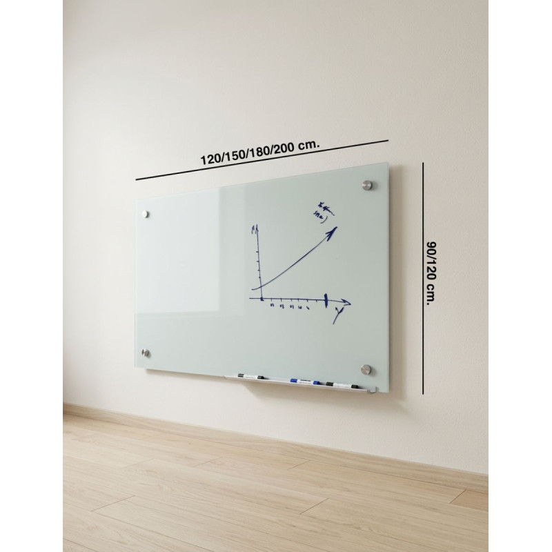 Pizarra Magnética de Pared Cristal Templado - Montiel
