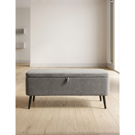 Banco Baúl Tapizado 110x40 cm. Creta - Montiel
