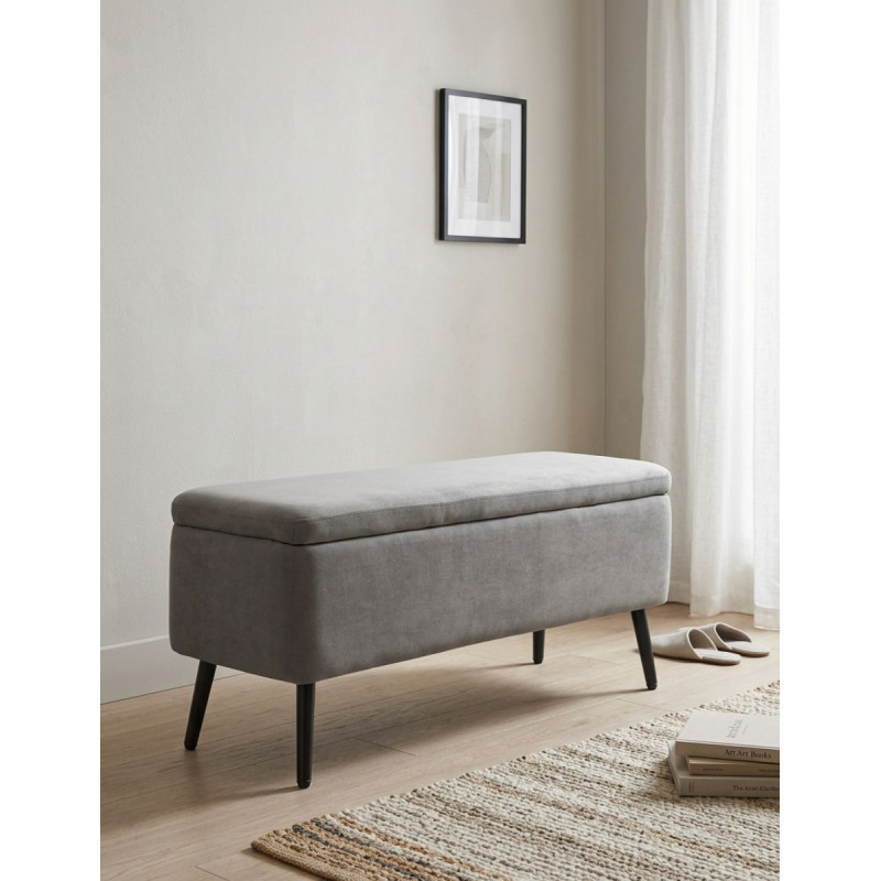 Banco Baúl Tapizado 110x40 cm. Creta - Montiel