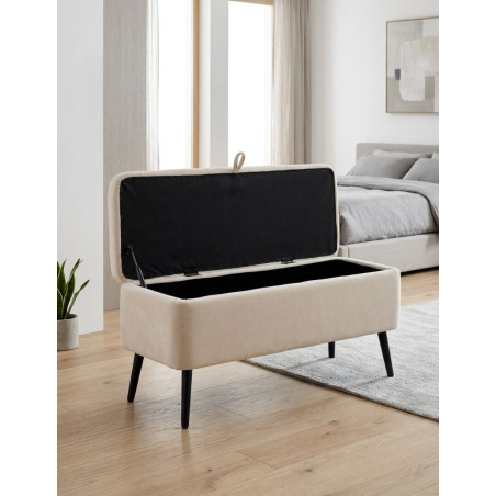 Banco Baúl Tapizado 110x40 cm. Creta - Montiel