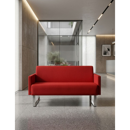 Sofá Rojo 2 Plazas MM1857 - Montiel