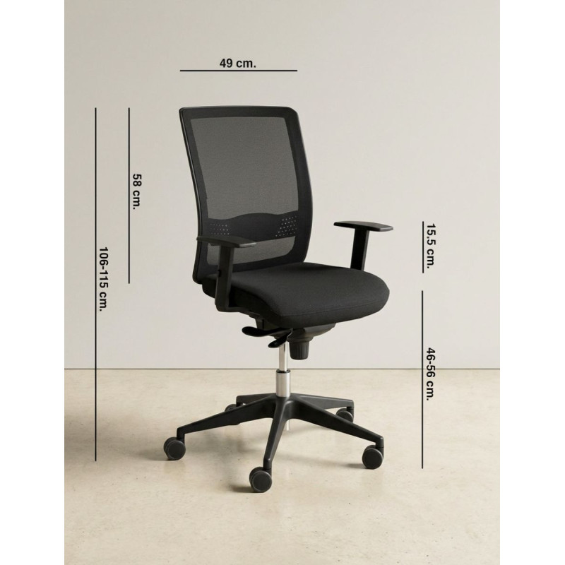 Silla Ergonómica Oficina Respaldo Malla MM1858 de Montiel
