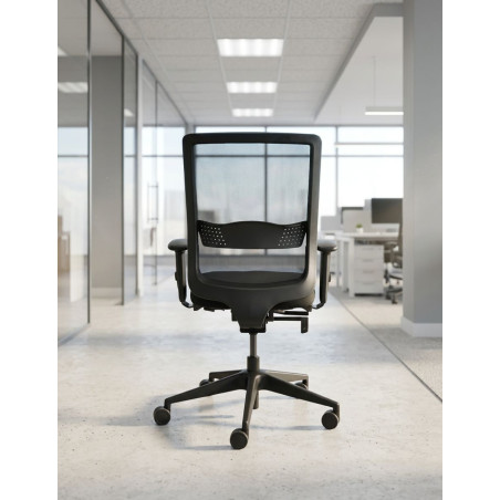 Silla Oficina Ergonómica Malla Negra MM1859 de Montiel