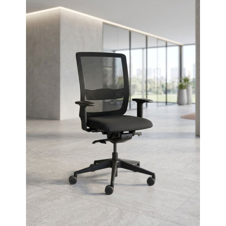 Silla Oficina Ergonómica Malla Negra MM1859 de Montiel